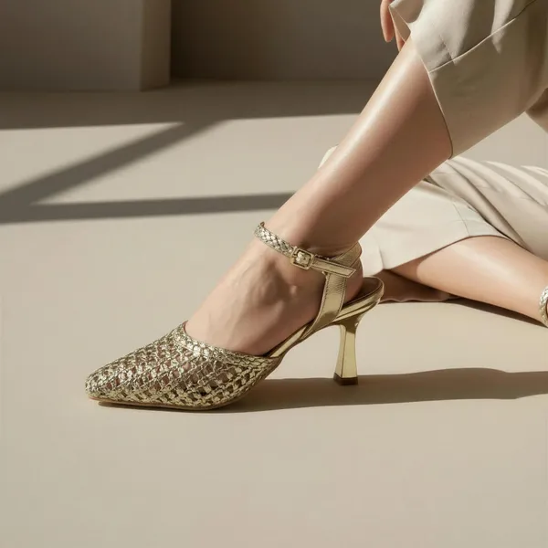 Wosum_Aurelia_Gold_Woven_Slingback_Kitten_Heels