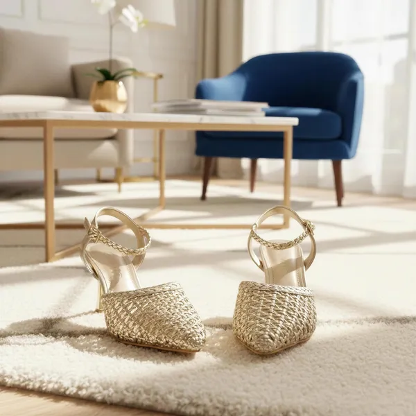 Wosum_Aurelia_Gold_Woven_Slingback_Kitten_Heels