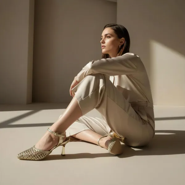 Wosum_Aurelia_Gold_Woven_Slingback_Kitten_Heels