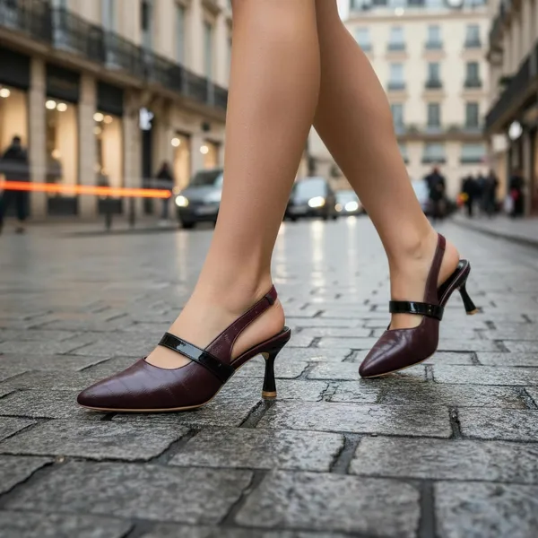 Wosum_Burgundy_Slingback_Heels_for_Women_|_Pointed_Toe_Gold_Buckle_Heels