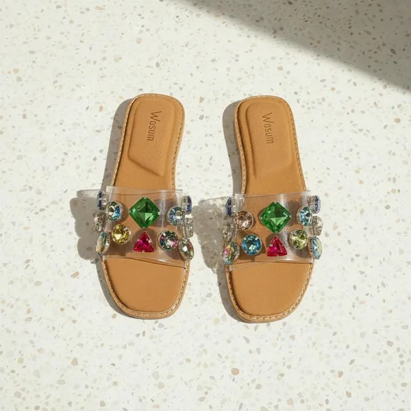 Wosum_Luxe_Prism_Crystal_Transparent_Slide_Sandals_for_Women_|_Multicolor_Gemstone_Embellished_Flat_Slip-On_Sandals