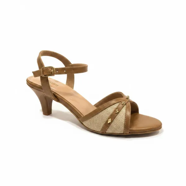 Wosum_Women's_Beige_&_Camel_Kitten_Heel_Sandals_with_Studded_Cross_Straps_|_Premium_Party,_Office_&_Wedding_Heels
