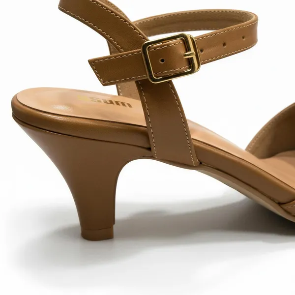 Wosum_Women's_Beige_&_Camel_Kitten_Heel_Sandals_with_Studded_Cross_Straps_|_Premium_Party,_Office_&_Wedding_Heels