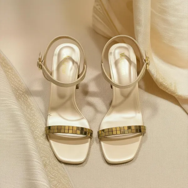 Wosum_Women's_Champagne_Gold_Block_Heel_Sandals_with_Metallic_Strap_|_Elegant_Party_&_Wedding_Heels