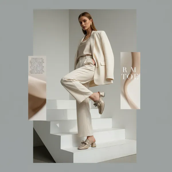 Beige_Womens_Elegant_Patent_Finish_Block_Heel_Mules_With_Bow_Details