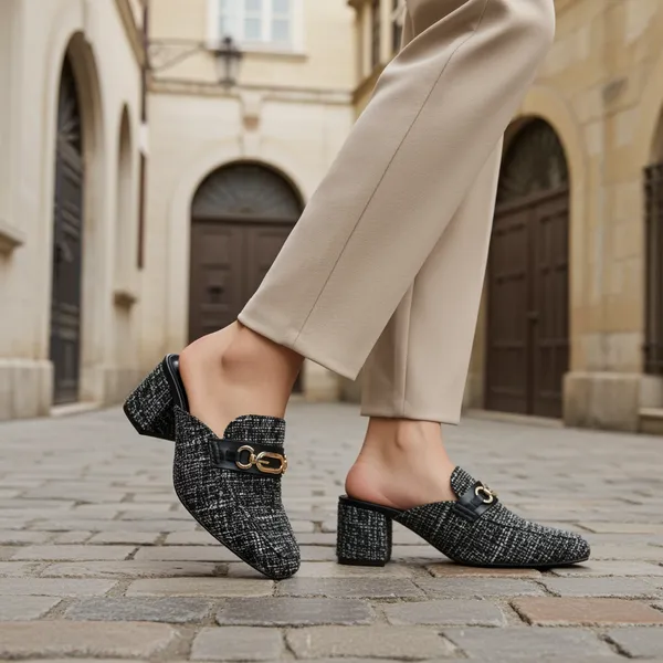 bLACK_Luxe_Tweed_Block-Heel_Mules_with_Gold_Horsebit_Accent