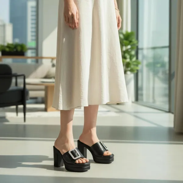 Women's_Black_Crystal_Buckle_Block_Heel_Mules_–_Premium_Party_Wear_Slip-On_Sandals