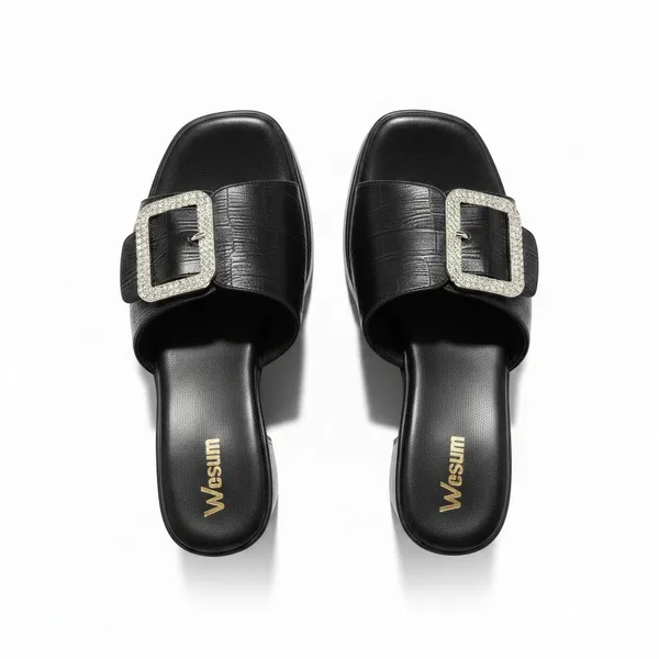 Women's_Black_Crystal_Buckle_Block_Heel_Mules_–_Premium_Party_Wear_Slip-On_Sandals