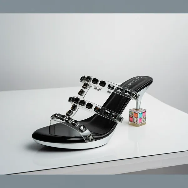 urora_Prism_Crystal_Block-Heel_Sandals_–_Mirror_Silver_/_Jet_Black