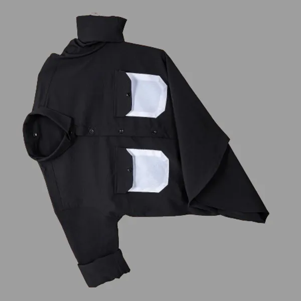 Black_Cotton_Blend_Solid_Full_Sleeve_Shirt_For_Men