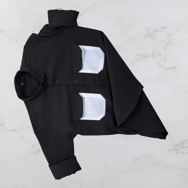 Black_Cotton_Blend_Solid_Full_Sleeve_Shirt_For_Men