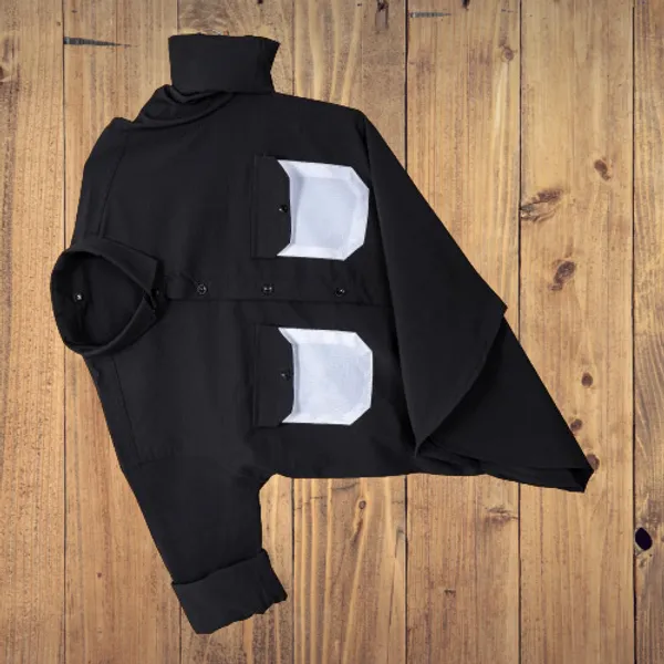 Black_Cotton_Blend_Solid_Full_Sleeve_Shirt_For_Men