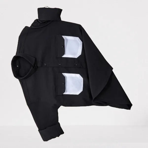 Black_Cotton_Blend_Solid_Full_Sleeve_Shirt_For_Men