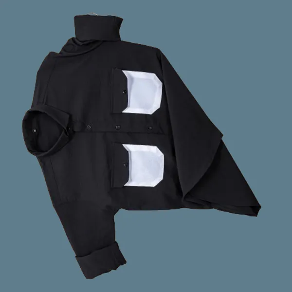 Black_Cotton_Blend_Solid_Full_Sleeve_Shirt_For_Men