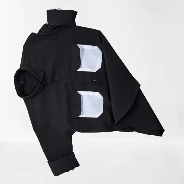 Black_Cotton_Blend_Solid_Full_Sleeve_Shirt_For_Men