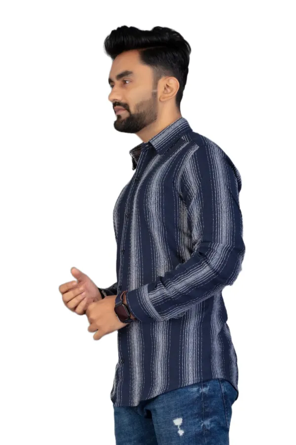 Blue_Cotton_Blend_Striped_Full_Sleeve_Shirt_For_Men