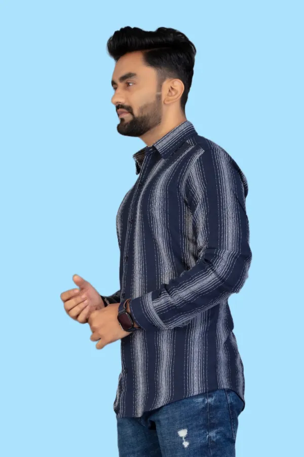 Blue_Cotton_Blend_Striped_Full_Sleeve_Shirt_For_Men