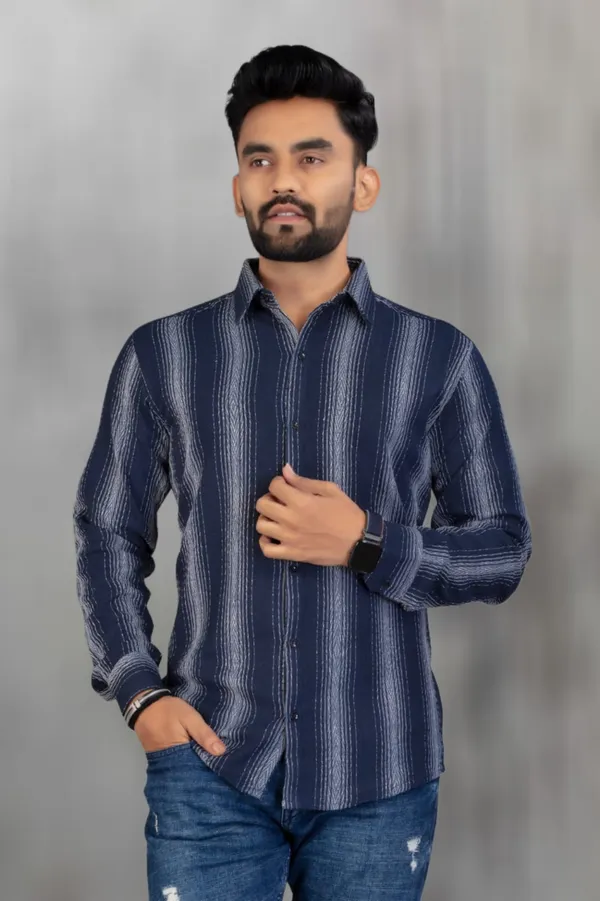 Blue_Cotton_Blend_Striped_Full_Sleeve_Shirt_For_Men