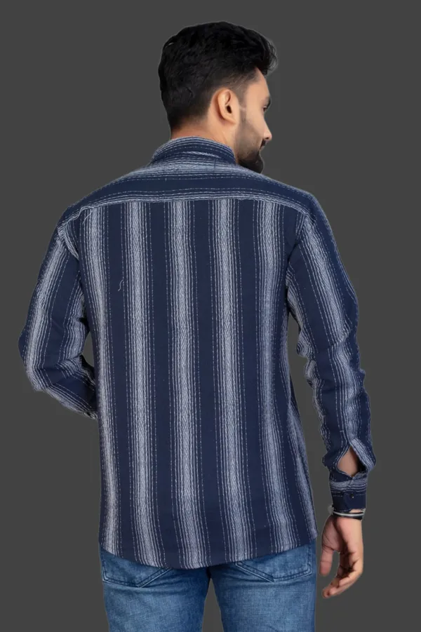Blue_Cotton_Blend_Striped_Full_Sleeve_Shirt_For_Men