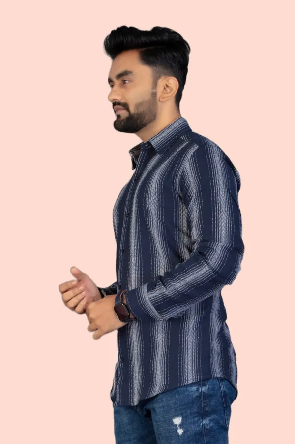 Blue_Cotton_Blend_Striped_Full_Sleeve_Shirt_For_Men