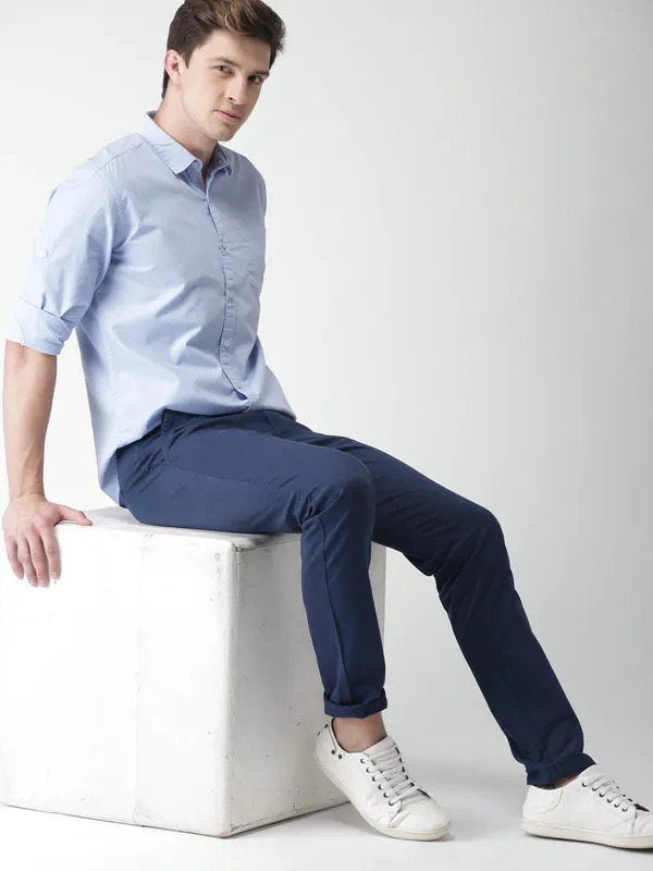 Light_Blue_Cotton_Blend_Solid_Full_Sleeve_Shirt_For_Men