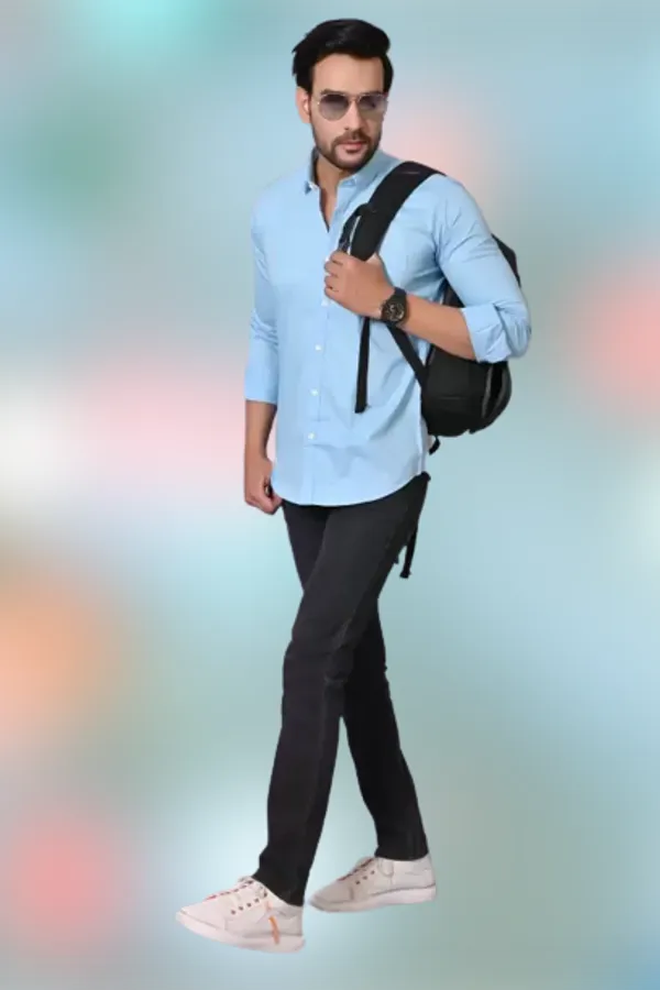 Light_Blue_Cotton_Blend_Solid_Full_Sleeve_Shirt_For_Men