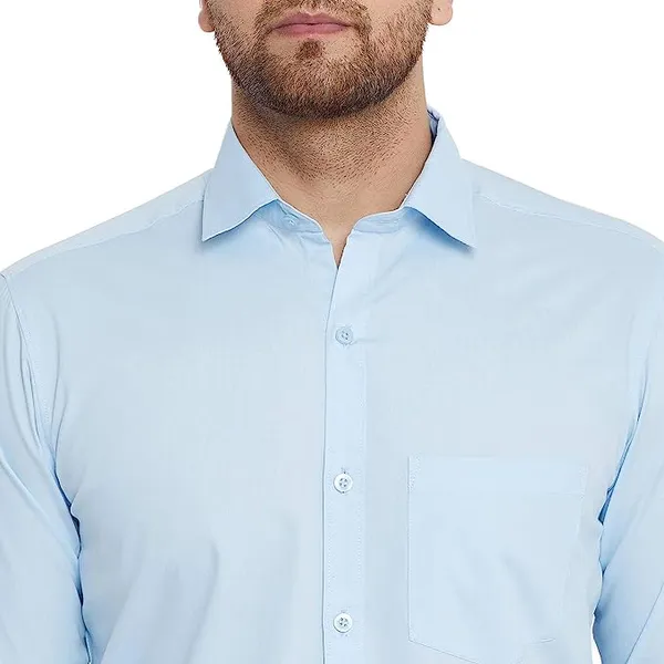 Light_Blue_Cotton_Blend_Solid_Full_Sleeve_Shirt_For_Men