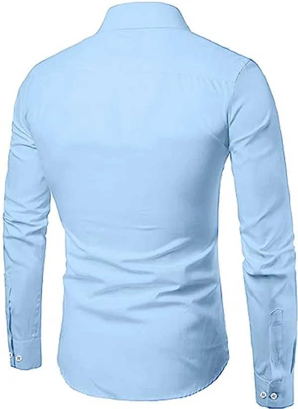 Light_Blue_Cotton_Blend_Solid_Full_Sleeve_Shirt_For_Men