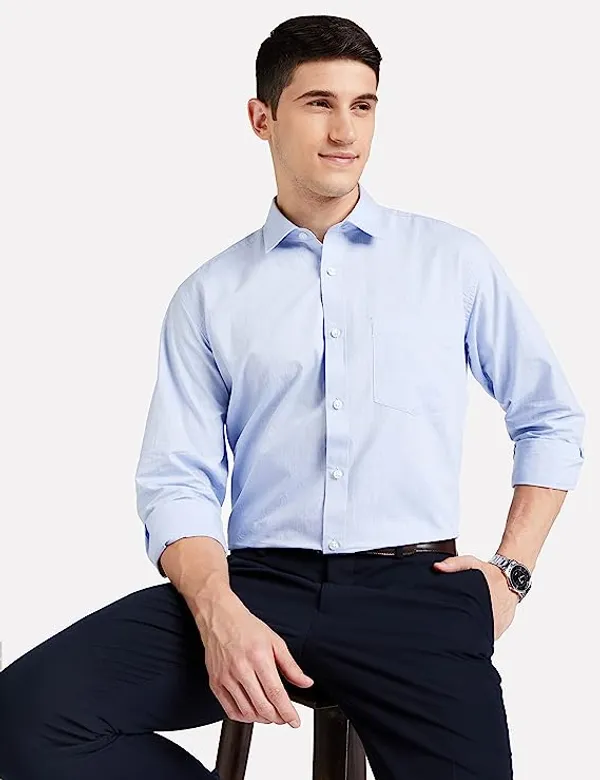 Light_Blue_Cotton_Blend_Solid_Full_Sleeve_Shirt_For_Men
