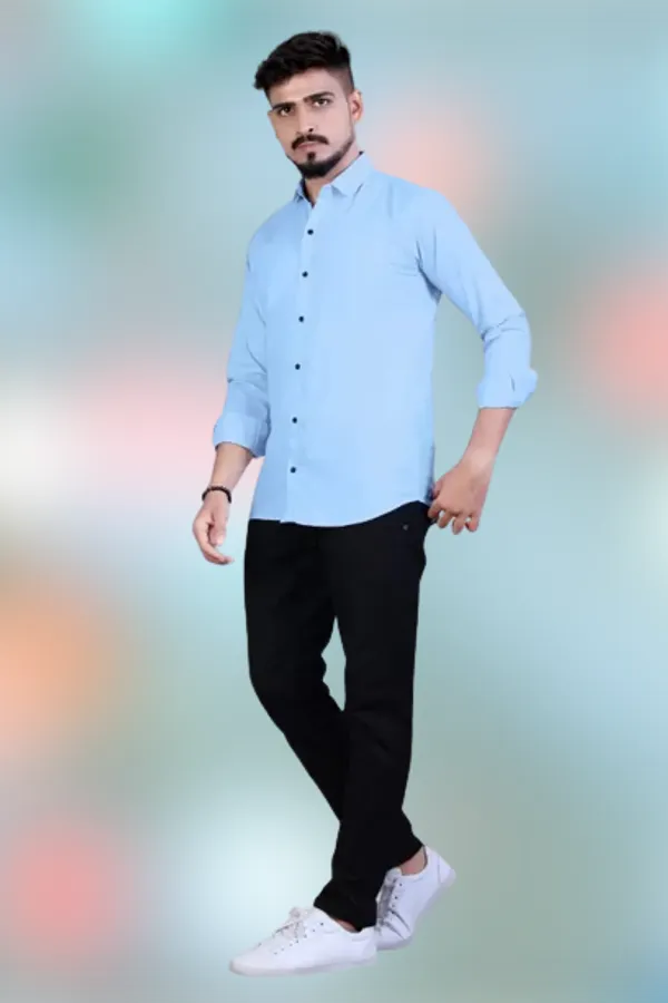 Light_Blue_Cotton_Blend_Solid_Full_Sleeve_Shirt_For_Men