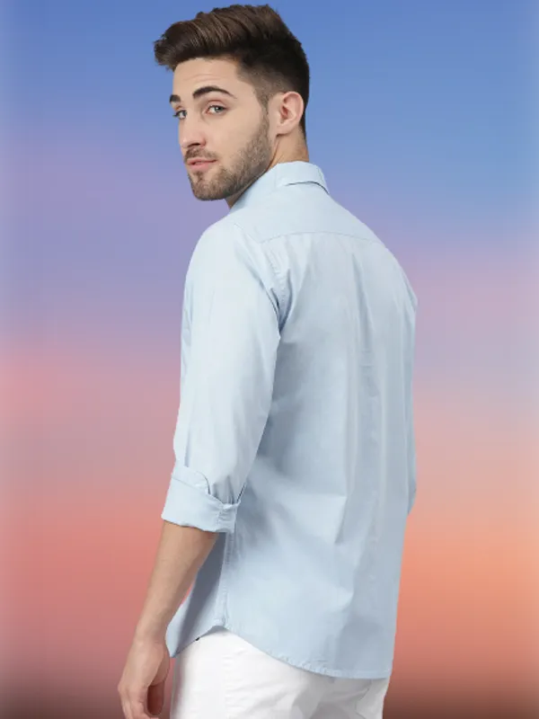 Light_Blue_Cotton_Blend_Solid_Full_Sleeve_Shirt_For_Men