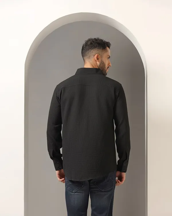 Black_Polycotton_Solid_Full_Sleeve_Shirt_For_Men