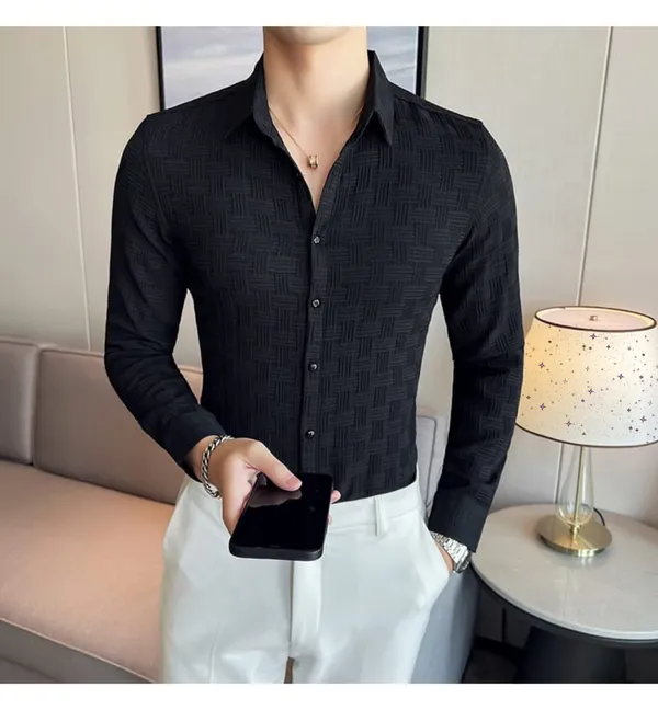 Black_Polycotton_Solid_Full_Sleeve_Shirt_For_Men