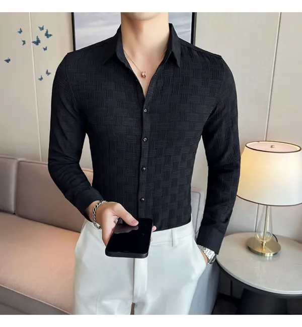 Black_Polycotton_Solid_Full_Sleeve_Shirt_For_Men