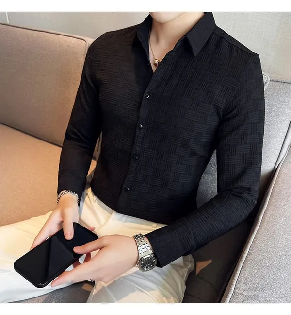 Black_Polycotton_Solid_Full_Sleeve_Shirt_For_Men