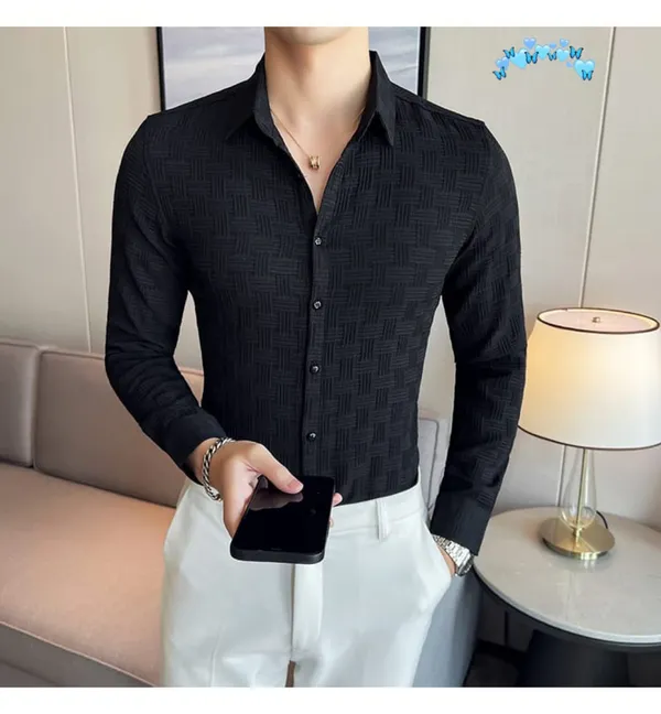 Black_Polycotton_Solid_Full_Sleeve_Shirt_For_Men