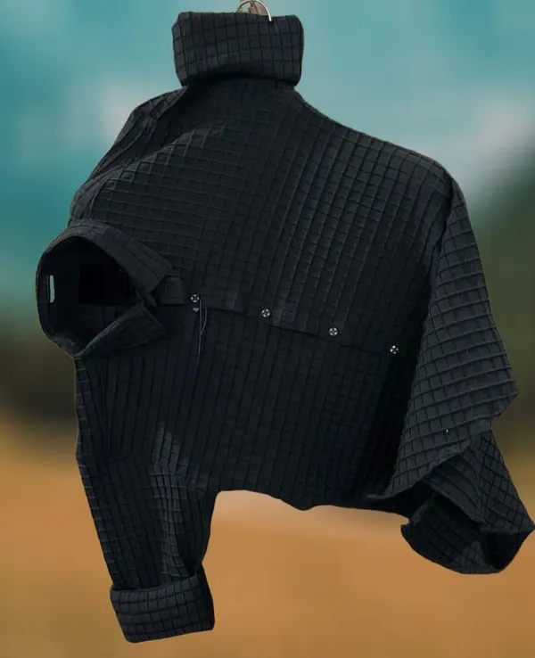 Black_Cotton_Blend_Solid_Full_Sleeve_Shirt_For_Men