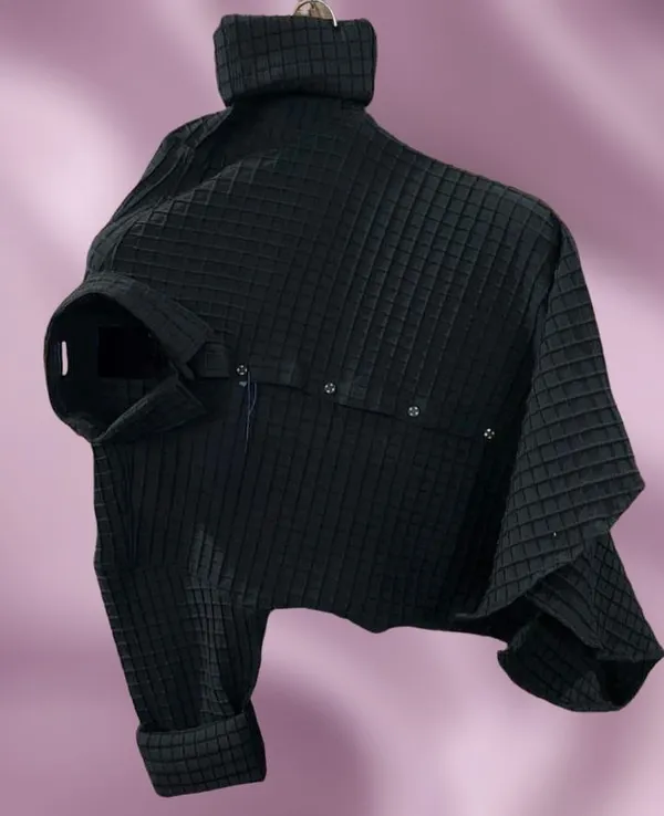 Black_Cotton_Blend_Solid_Full_Sleeve_Shirt_For_Men