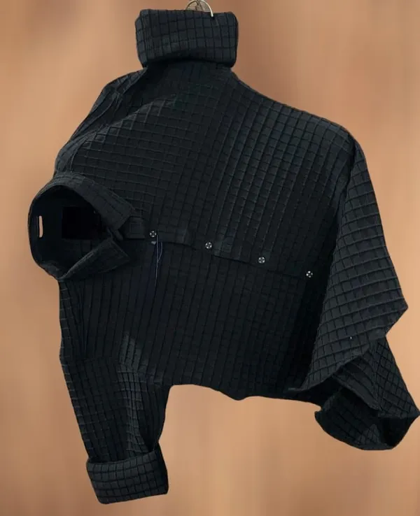 Black_Cotton_Blend_Solid_Full_Sleeve_Shirt_For_Men