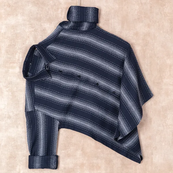 Blue_Cotton_Blend_Striped_Full_Sleeve_Shirt_For_Men