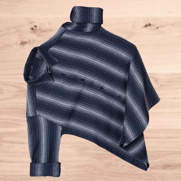 Blue_Cotton_Blend_Striped_Full_Sleeve_Shirt_For_Men