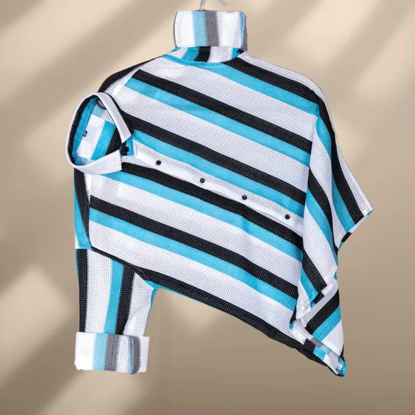 Blue_Polycotton_Striped_Full_Sleeve_Shirt_For_Men