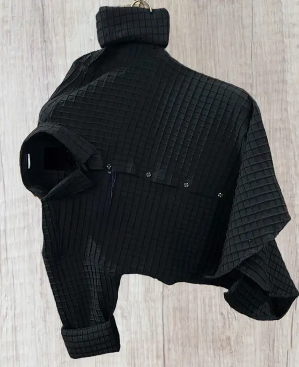 Black_Cotton_Blend_Solid_Full_Sleeve_Shirt_For_Men