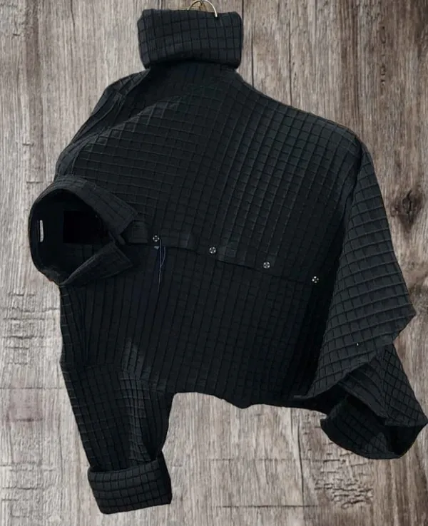 Black_Cotton_Blend_Solid_Full_Sleeve_Shirt_For_Men