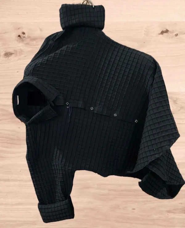 Black_Cotton_Blend_Solid_Full_Sleeve_Shirt_For_Men