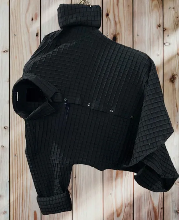 Black_Cotton_Blend_Solid_Full_Sleeve_Shirt_For_Men