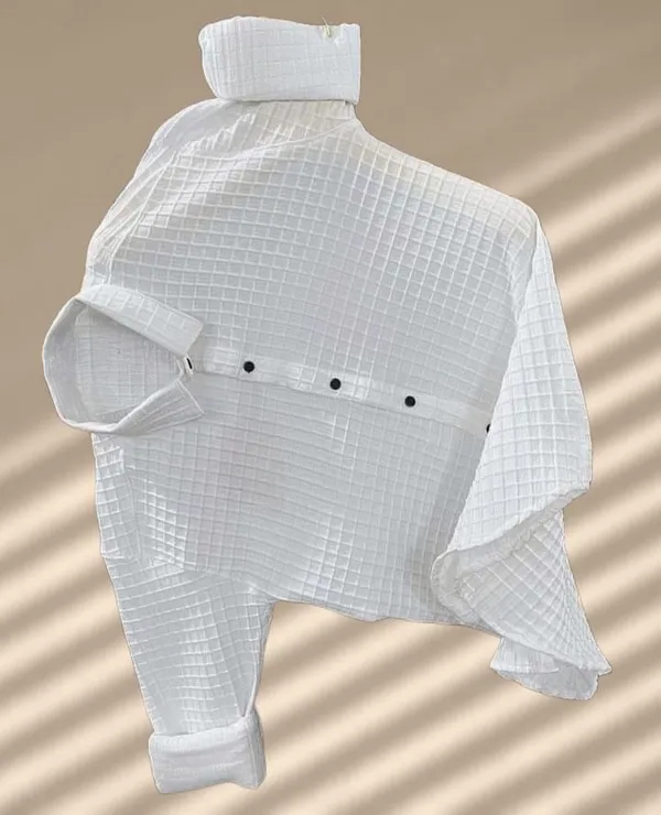 White_Cotton_Blend_Solid_Full_Sleeve_Shirt_For_Men
