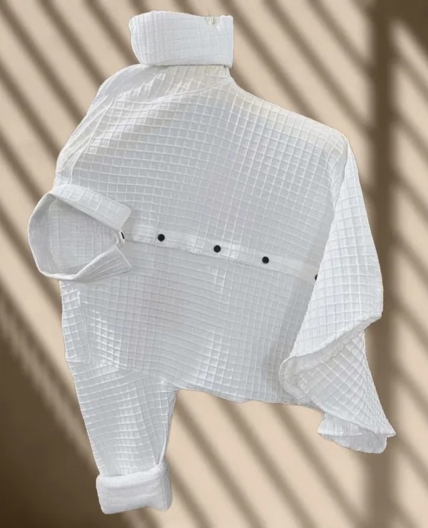 White_Cotton_Blend_Solid_Full_Sleeve_Shirt_For_Men