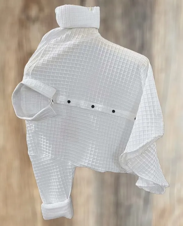 White_Cotton_Blend_Solid_Full_Sleeve_Shirt_For_Men