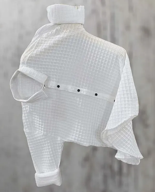 White_Cotton_Blend_Solid_Full_Sleeve_Shirt_For_Men